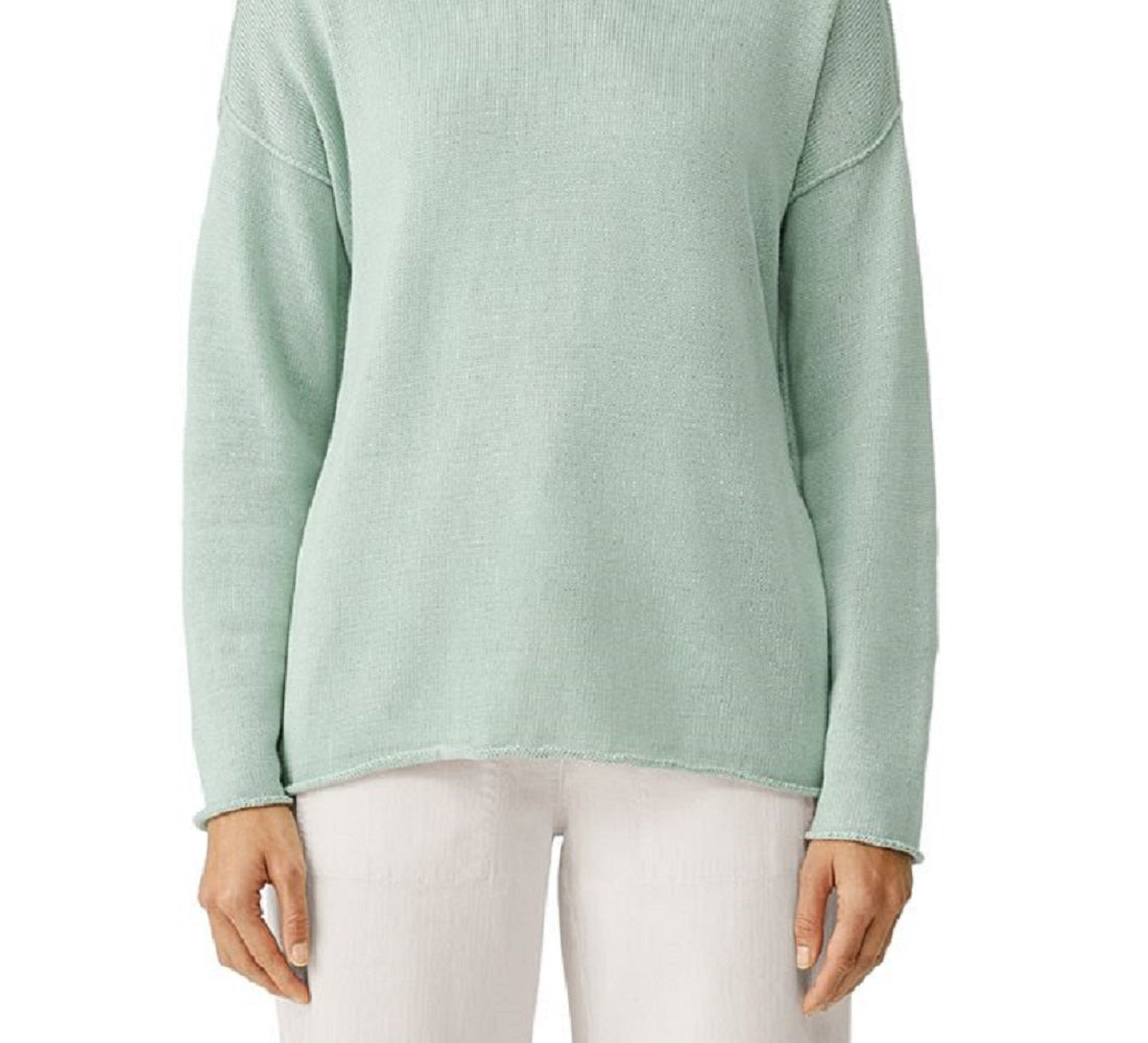Suéter Eileen Fisher Feminino Relaxed com Ombros Caídos Verde Tamanho Grande