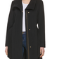 Cole Haan Signature Slick Belted Wool Blend Faux Wrap Coat Preto Tamanho 10