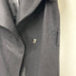 Kenneth Cole Casaco longo assimétrico com cinto feminino cinza tamanho 10