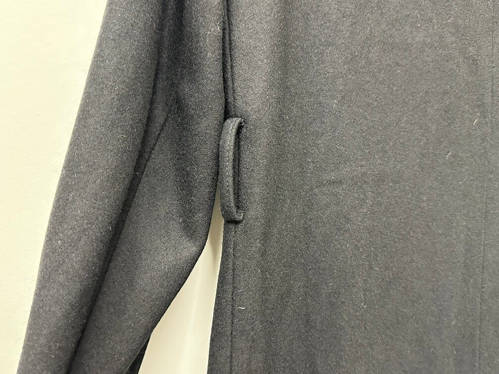 Casaco longo assimétrico com cinto Kenneth Cole feminino, preto, tamanho 6