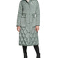 Casaco anorak com capuz feminino Kenneth Cole, verde, tamanho médio