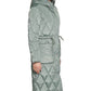 Casaco anorak com capuz feminino Kenneth Cole, verde, tamanho médio
