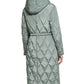 Casaco anorak com capuz feminino Kenneth Cole, verde, tamanho médio