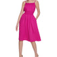Vestido evasê Kensie Feminino Smocked Roxo Tamanho 4