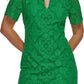 Vestido de renda feminino Kensie verde tamanho 6