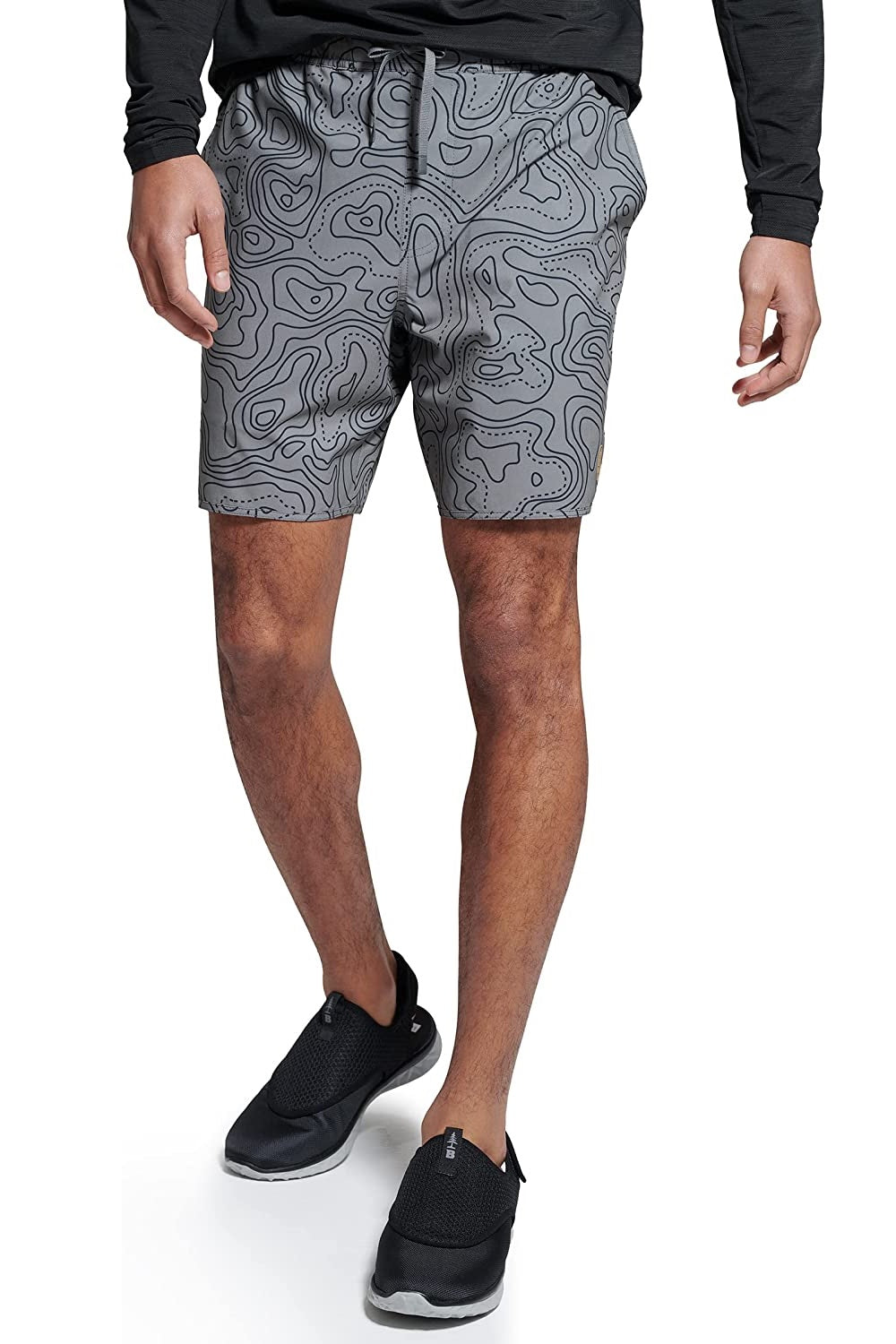 Bass Outdoor Men's Maps Quick-Dry 7 Shorts Cinza Tamanho GG