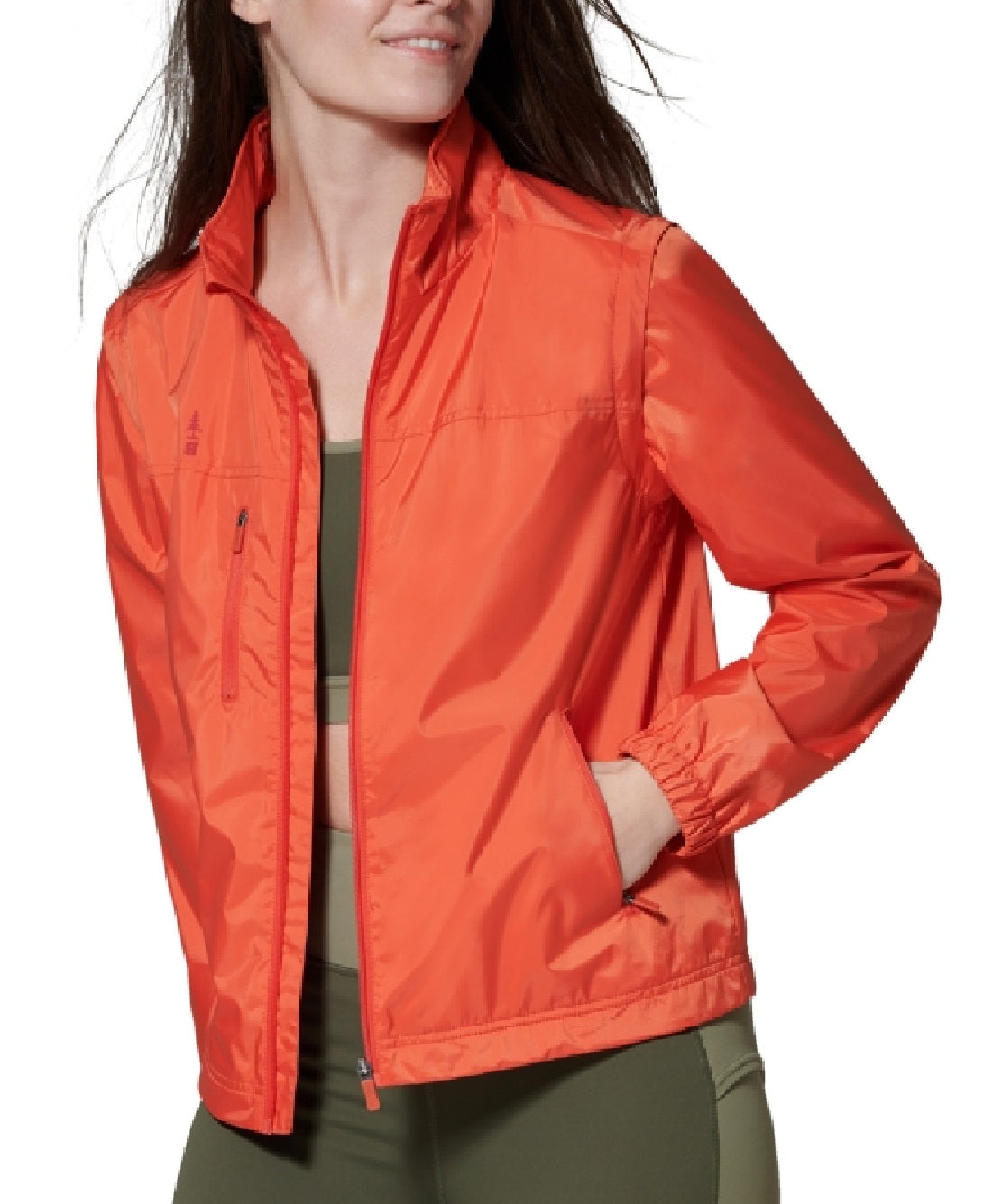 Jaqueta conversível Kennebec feminina Bass Outdoor vermelha tamanho extragrande