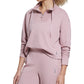 Bass Outdoor Batona French Terry Moletom com zíper e meio zíper feminino rosa tamanho GG