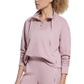 Bass Outdoor Batona French Terry Moletom com zíper e meio zíper feminino rosa tamanho GG