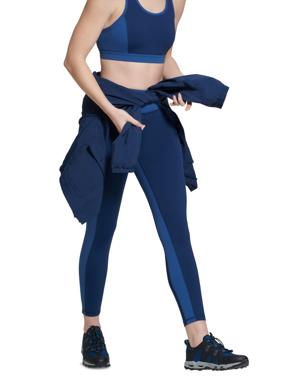 Sutiã esportivo feminino Bass Outdoor Benton Po com bolso traseiro, azul, tamanho pequeno