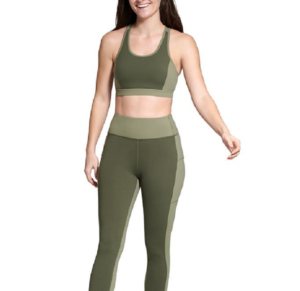 Leggings Bass Outdoor Catamount para mulheres, verde, tamanho grande
