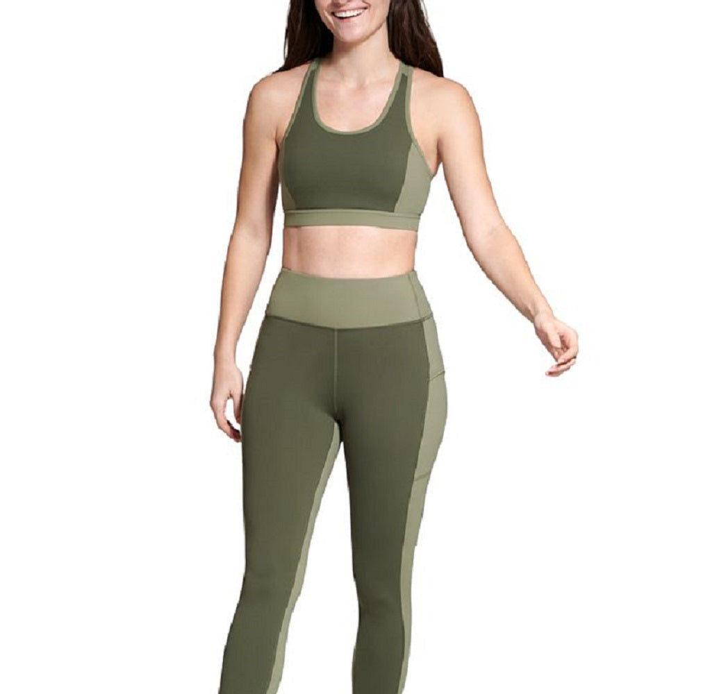 Leggings Bass Outdoor Catamount para mulheres, verde, tamanho médio