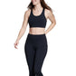 Leggings Bass Outdoor Catamount para mulheres, pretas, tamanho grande
