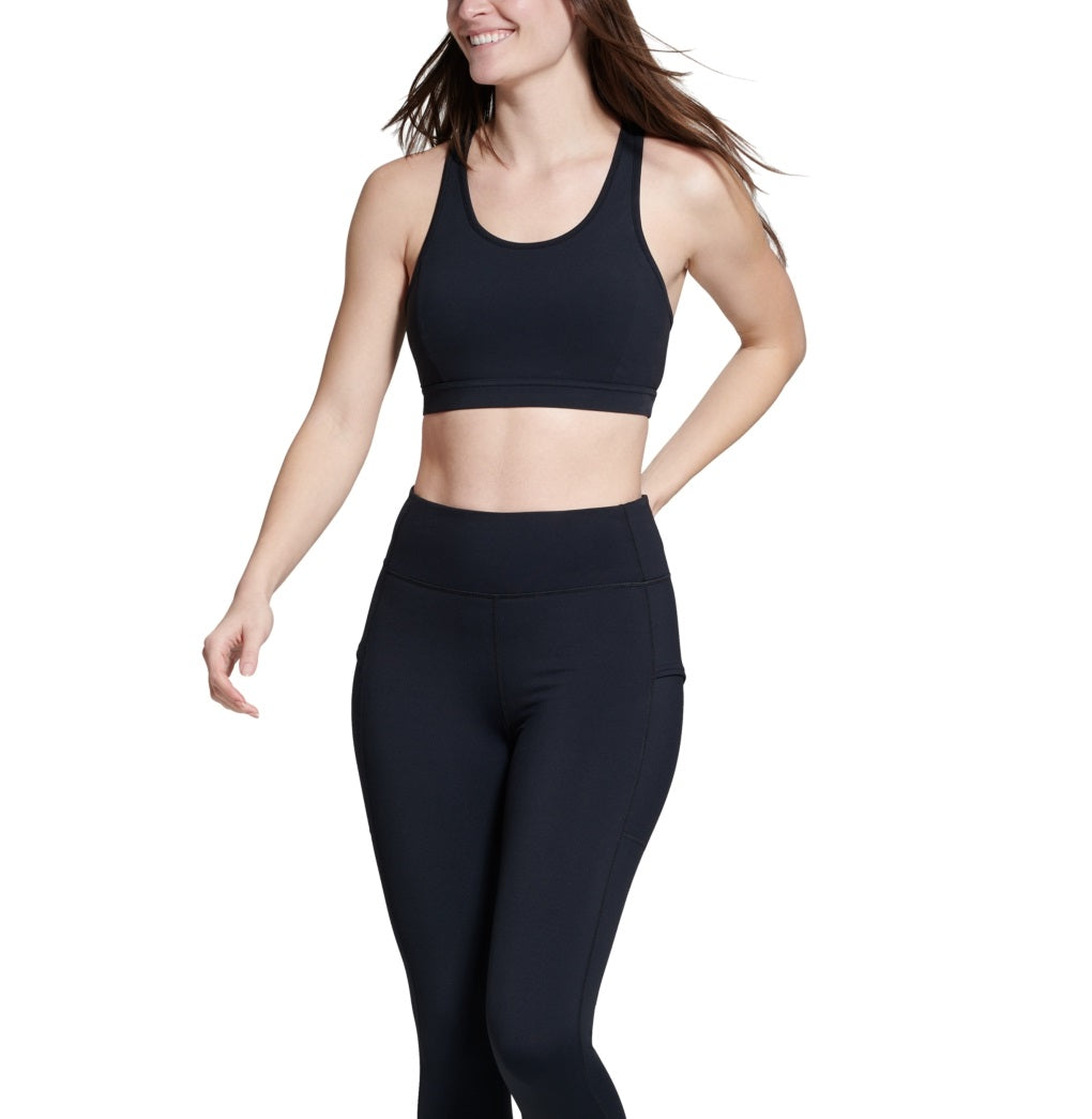 Leggings Bass Outdoor Catamount para mulheres, pretas, tamanho grande