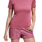 Camiseta básica feminina Bass Outdoor Cross Performance rosa tamanho médio
