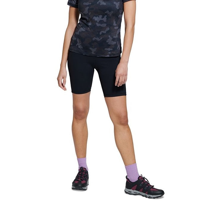Camiseta básica feminina Bass Outdoor Camo Cross Performance preta tamanho XS