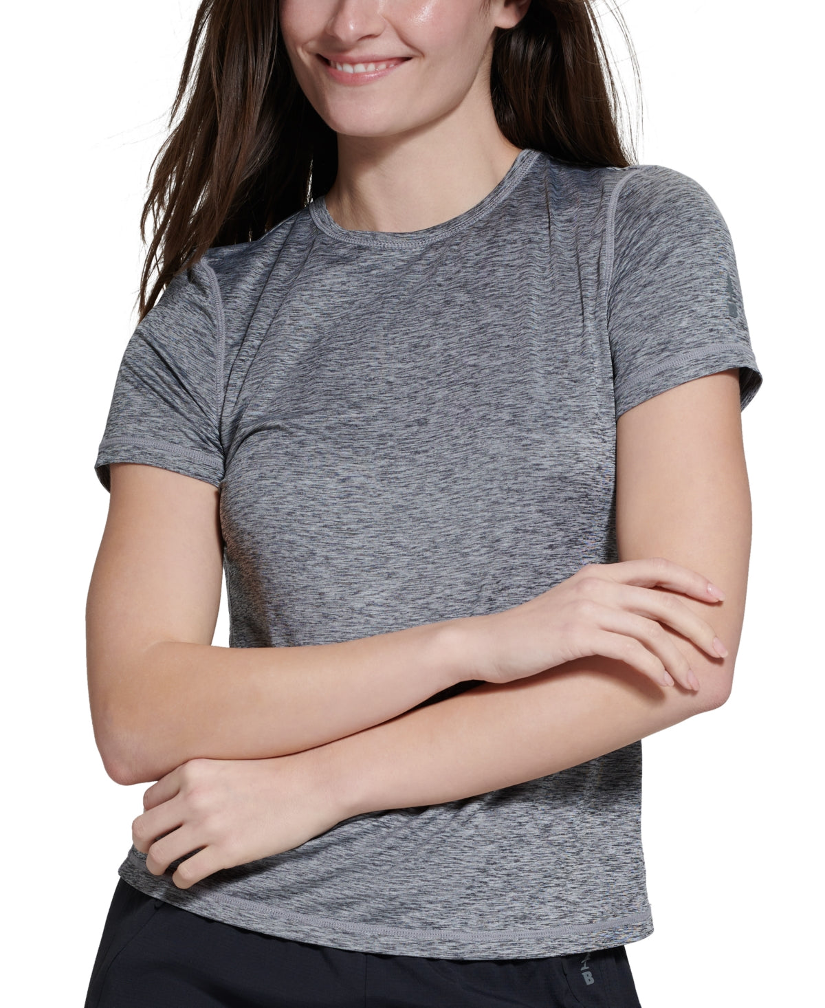 Camiseta básica feminina Bass Outdoor Cross Performance preta, tamanho M