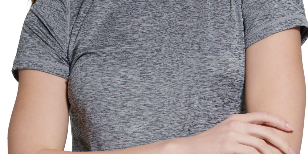 Camiseta básica feminina Bass Outdoor Cross Performance preta tamanho X-S