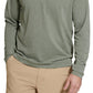 Bass Outdoor Hilltop Manga Longa Henley Verde Masculino Tamanho Médio