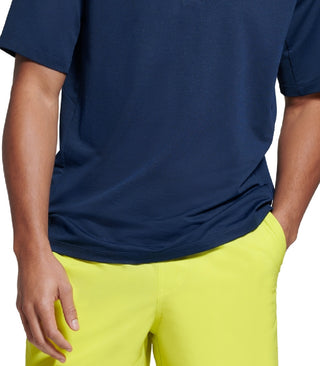 Camisa masculina Bass Outdoor Hilltop Henley azul tamanho médio