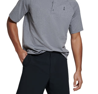 Camisa masculina Bass Outdoor Hilltop Henley cinza tamanho XX-G