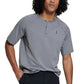 Camisa masculina Bass Outdoor Hilltop Henley cinza tamanho grande