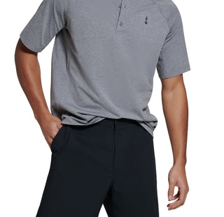 Camisa masculina Bass Outdoor Hilltop Henley cinza tamanho grande