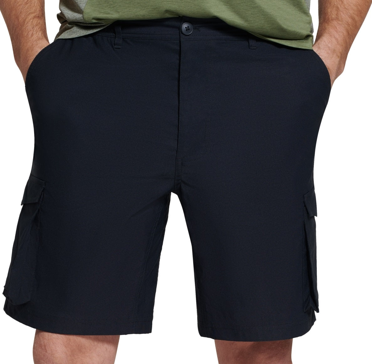 Shorts cargo masculino Bass Outdoor preto tamanho extragrande