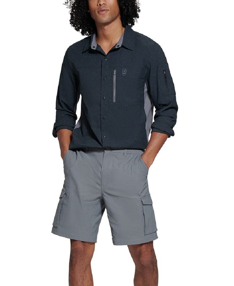 Shorts cargo masculino Bass Outdoor cinza tamanho XX-G