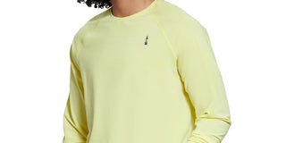 Camisas de manga comprida Bass Outdoor Fitness masculinas amarelas