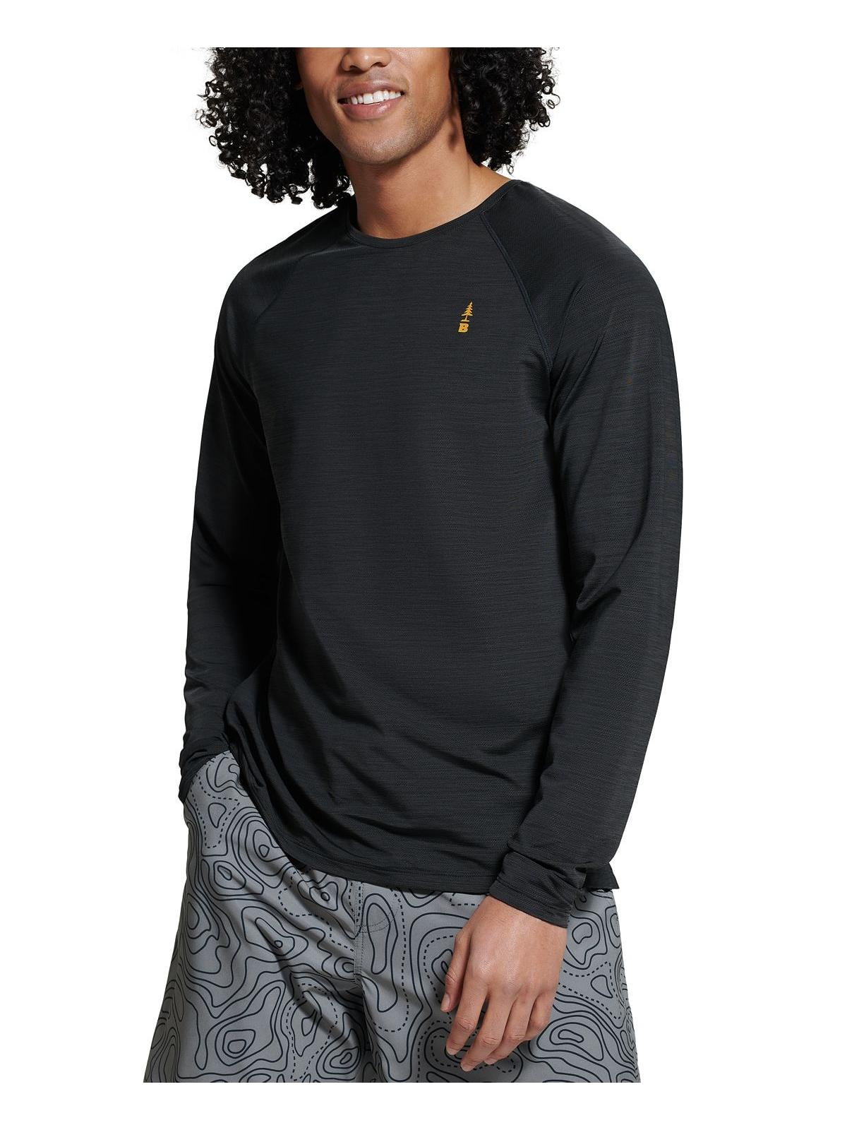 Camiseta masculina de manga comprida Bass Outdoor Path, preta