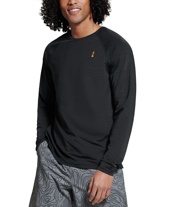 Camiseta masculina de manga comprida Bass Outdoor Path, preta