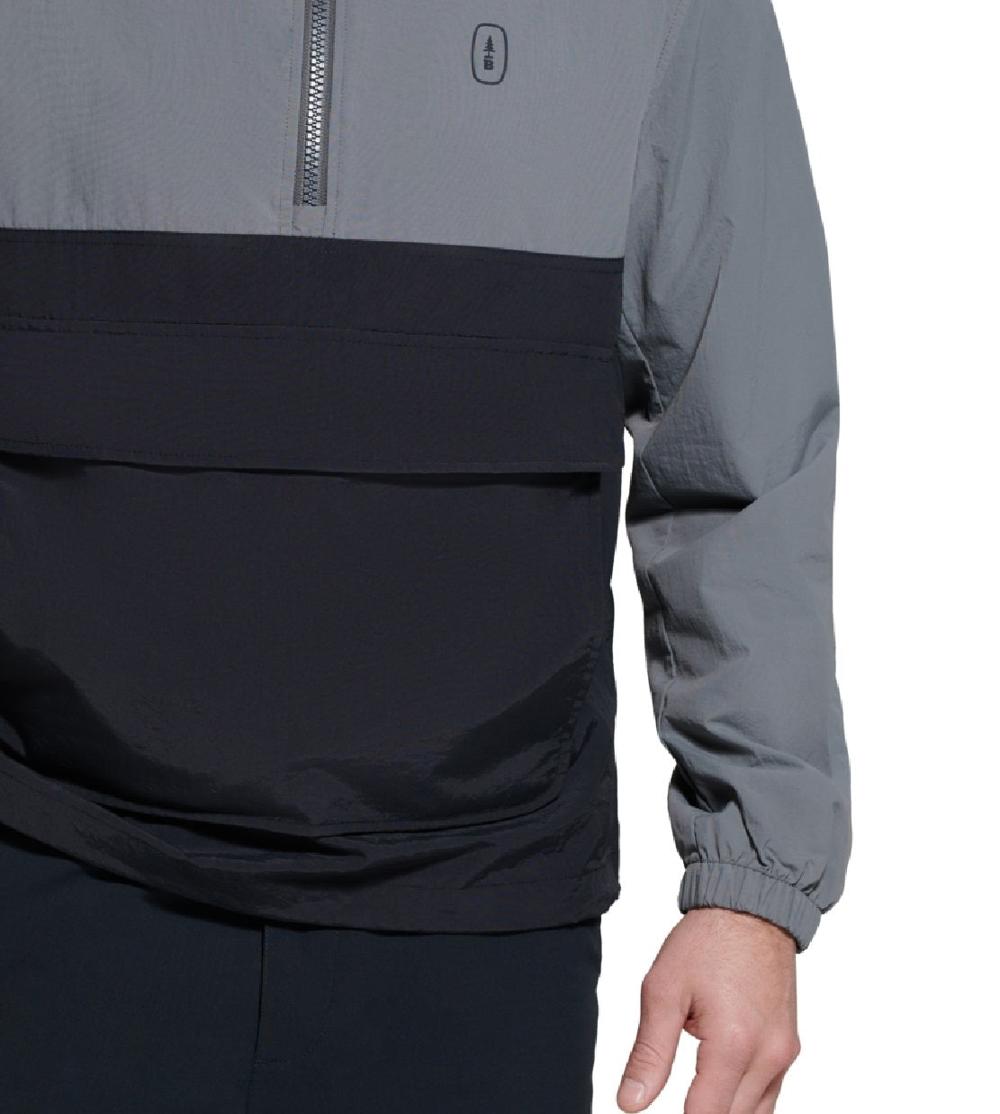 Jaqueta anoraque dobrável masculina Bass Outdoor, preta, tamanho XX-G