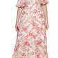 Vestido longo feminino Kensie com saia plissada rosa tamanho 6