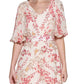 Vestido longo feminino Kensie com saia plissada rosa tamanho 6