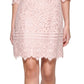 Vestido curto de renda Kensie feminino, rosa, tamanho 4