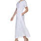 Vestido feminino Kensie com ilhós bordados e camadas, branco, tamanho 4
