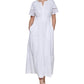 Vestido feminino Kensie com ilhós bordados e camadas, branco, tamanho 4