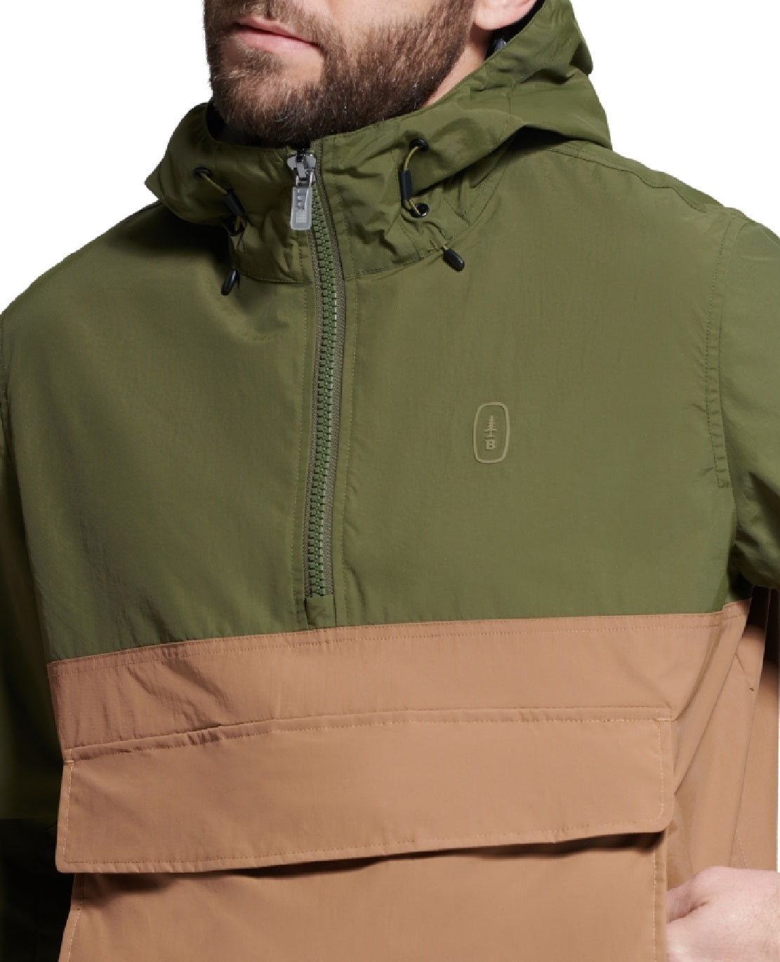 Jaqueta anoraque dobrável masculina Bass Outdoor, verde, tamanho XX-G