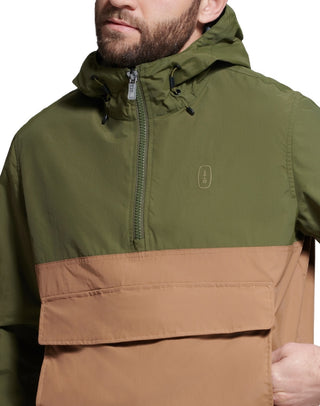 Jaqueta anoraque dobrável masculina Bass Outdoor, verde, tamanho médio