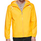 Jaqueta de chuva leve com capuz e borracha masculina Club Room, amarela, tamanho extragrande