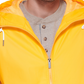 Jaqueta de chuva leve com capuz e borracha masculina Club Room, amarela, tamanho extragrande