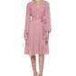 Vestido envelope falso com bolinhas e clipe Kensie feminino, rosa, tamanho 6