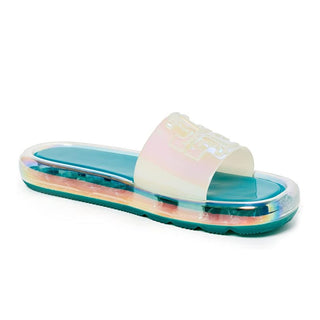 Tory Burch Bubble Jelly Slide Sandália Feminina Azul Tamanho 10