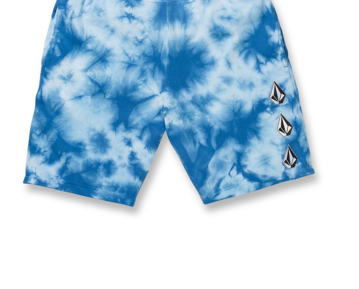 Shorts Volcom Iconic Stone Fleece Masculino Azul Tamanho Grande