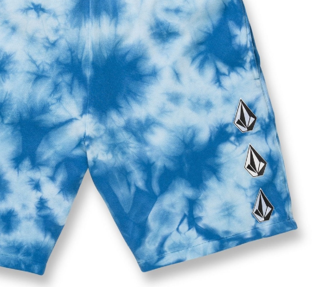 Shorts Volcom Iconic Stone Fleece Masculino Azul Tamanho X-G