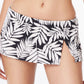Calcinha de biquíni hipster com saia Oasis Bleu By Rod Beattie feminina, preta, tamanho 10