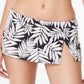 Calcinha de biquíni hipster com saia Oasis Bleu By Rod Beattie feminina, preta, tamanho 10