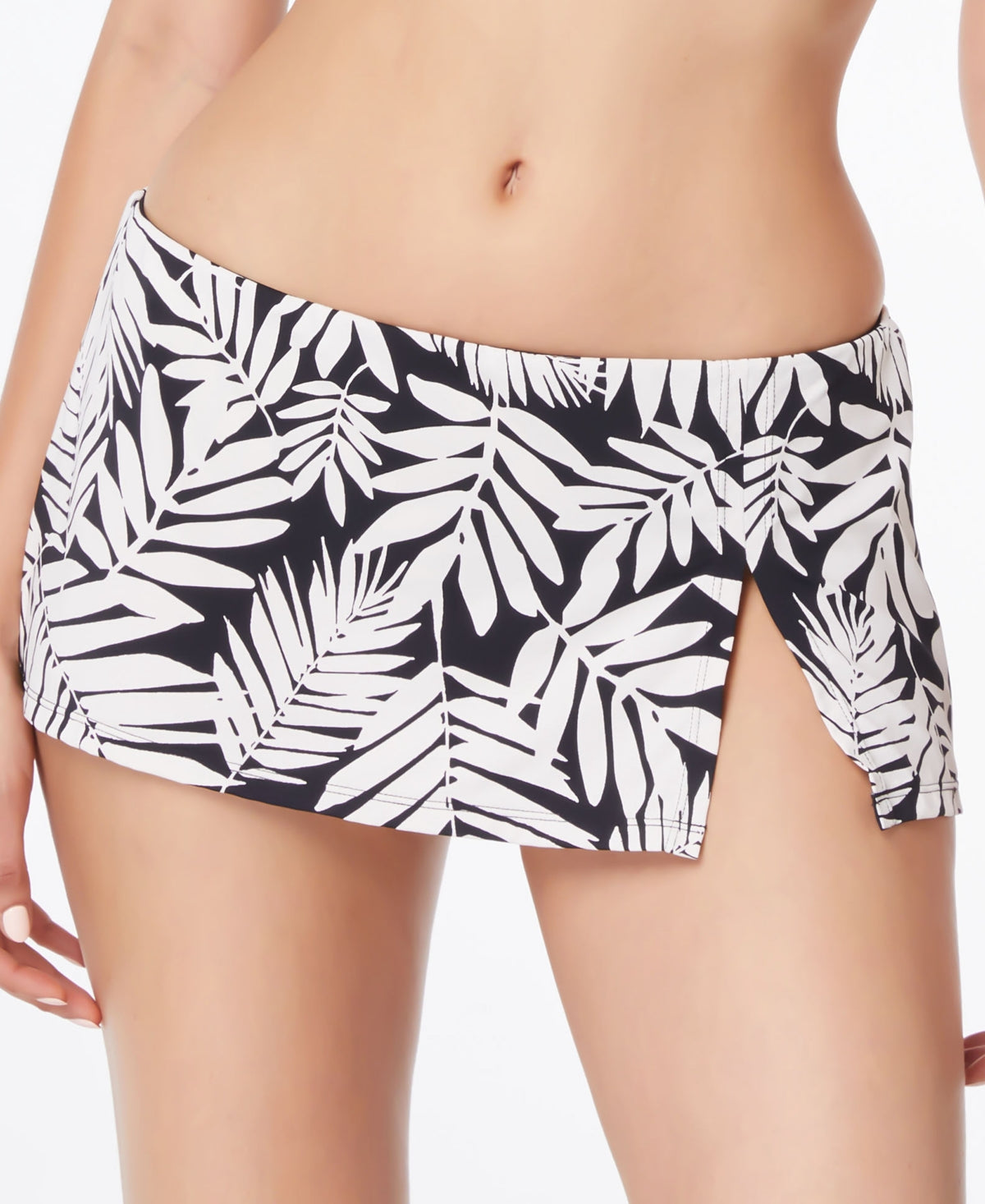 Calcinha de biquíni hipster com saia Oasis Bleu By Rod Beattie feminina, preta, tamanho 10