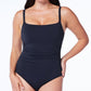 Maiô feminino Kore Bleu Rod Beattie, preto, tamanho 6